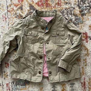 Toddler old navy olive jacket lightweight 18-24m